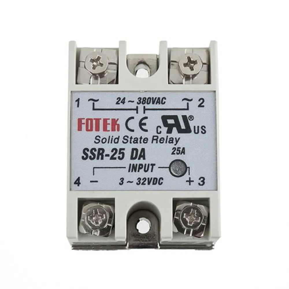 

solid state relay SSR-25DA 25A 3-32V DC TO 24-380V AC SSR 25DA
