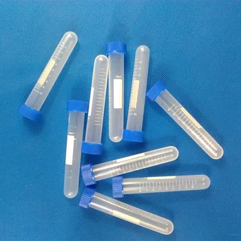

20pcs/lot 10ml Plastic Test Tubes Centrifuge Tubes with Screw cap Round Bottom Polypropylene Chemistry Experiment Supplies