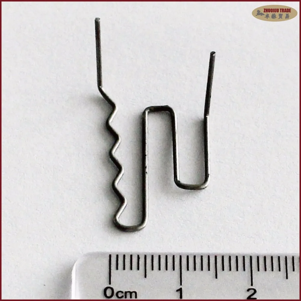 hot stapler plastic repair kit welding staple gun bumper fairing auto car body repair tool curved W 0.8mm replacement staples