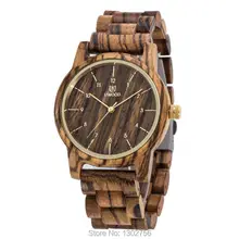 New Arrival Coffee Color Zebra Wood Watch For Men & Women Top Luxury Gift Sandal Wooden MIYOTA Quartz Movement Analog Wristwatch