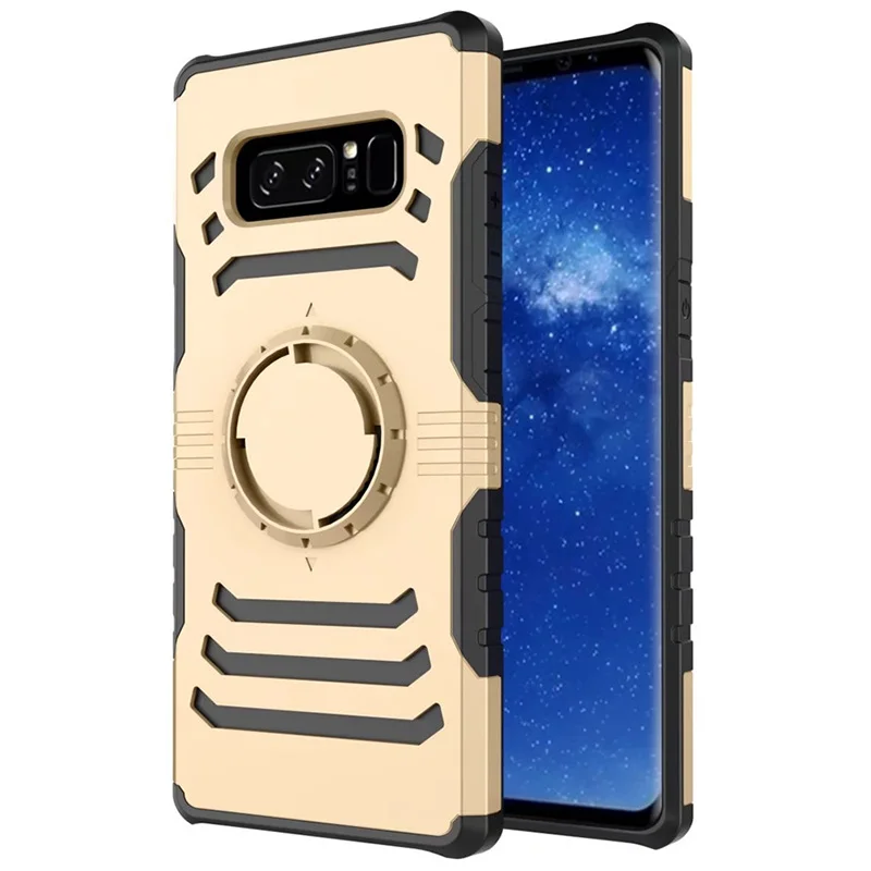 Hard Shell Armor Phone Case for Samsung Galaxy Note 8 Cover with Travel Sports Shoulder Strap Magnetic Note8 Capa Coque |