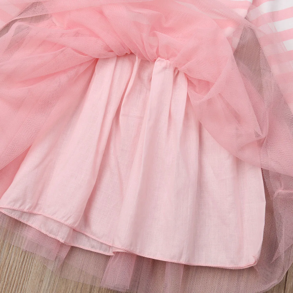 Платье для маленьких девочек 0-24 месяцев, розовое кружевное платье-пачка, платье в красно-белую полоску для девочек, принт с буквами для детей, подарок на 1 год