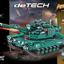 Техника современный военный радиопульт M1A2 Abrams основной боевой танк блок 2в1 модель пантера кирпичи радиоуправляемые игрушки коллекция