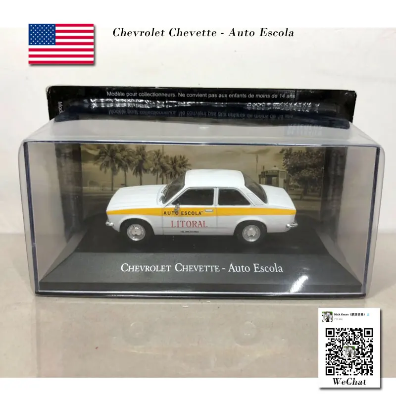 IXO 1/43 масштаб винтажный автомобиль CHEVROLET Chevette Авто ESCOLA литая металлическая модель автомобиля игрушка для коллекции, подарок, дети