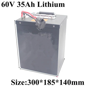 

Metal shell 60v 35Ah li-ion battery pack not 30Ah 40Ah lead acid for RV EV 3kw 2kw motor power storage energy bike + 5A charger