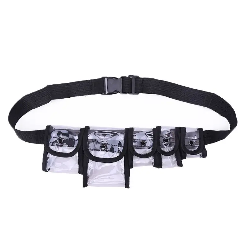 Fashion Unisex Transparent Waist Bags Fanny Pack Men Women Shoulder Chest Bag Multi-pocket Mini Holographic Belt Bum Bag - Цвет: 01