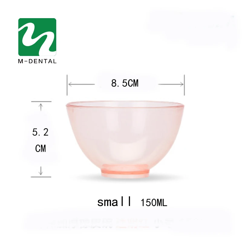 3 шт. прозрачный розовый стоматологическая резиновые миске Пластик кремния лаборатория чаша для Гигиена полости рта ИНСТРУМЕНТ
