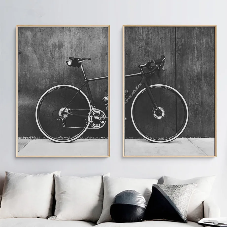 Bicycle-Mountain-Bike-Landscape-Wall-Art-Canvas-Painting-Nordic-Posters-And-prints-Wall-Pictures-For-Living