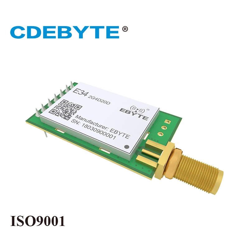 Высокоскоростная дуплексная антенна nRF24L01P 2 4 ГГц 100 мВт Ebyte E34 2G4D20D SMA uhf