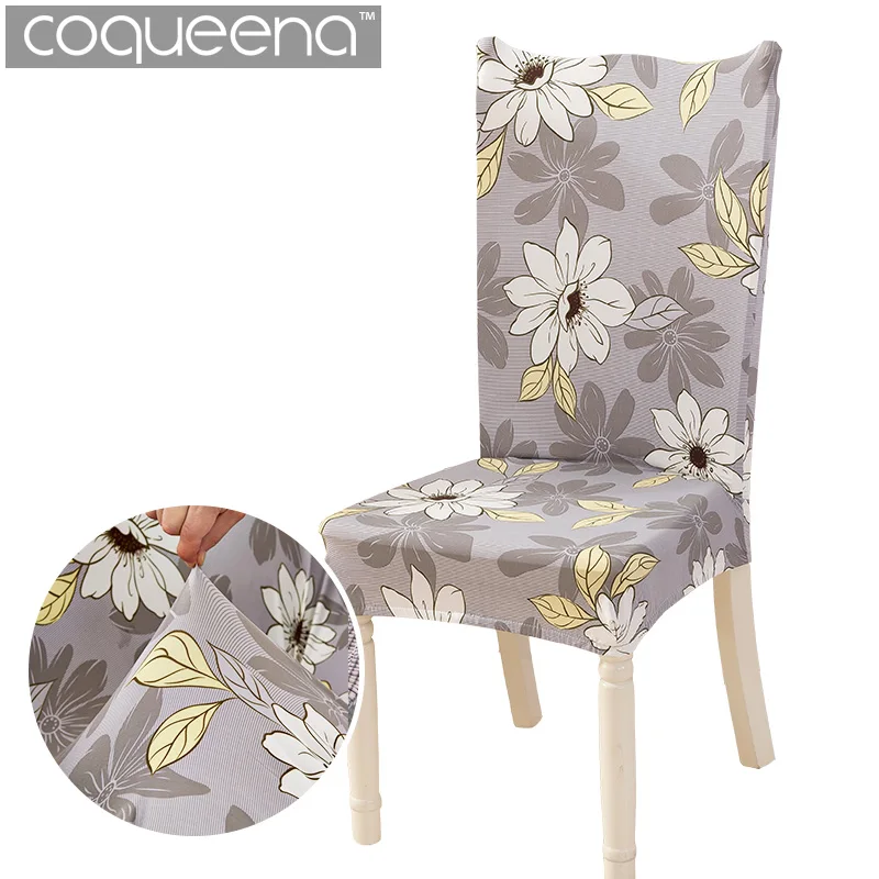 Coqueena™ чехлы на стулья для кухни универсальные дешево цветочный узор|Чехлы