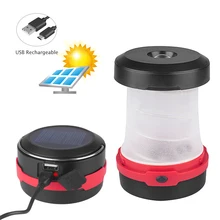 Coquimbo Солнечная энергия открытый фонарь для кемпинга Складная кемпинговая палатка свет Водонепроницаемый 3 режима освещение солнечная панель светодиодный светильник