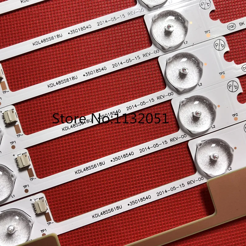 Tiras de Led Luzes de Trabalho para Kdl48jt618u Bar Kdl48jt618a 35018539 35018540 35018541 Leds 6 6 v 44.2 cm 6 Luzes LED p/ bar