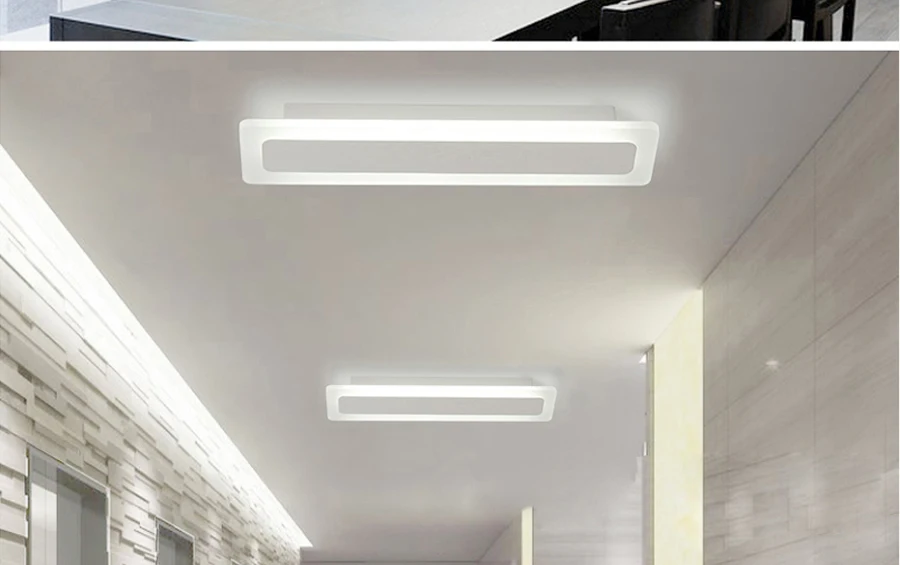 Современный минимализм высокая яркость светодиодный потолочный светильник освещение для гостиной спальни люстра прямоугольные потолочные лампы