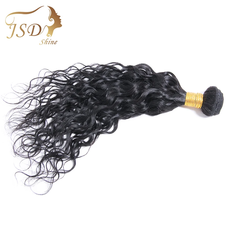 JSDshine волосы, волна воды, бразильские волосы, плетение пучков человеческих волос 8-28 дюймов, натуральный цвет, не волосы remy для наращивания