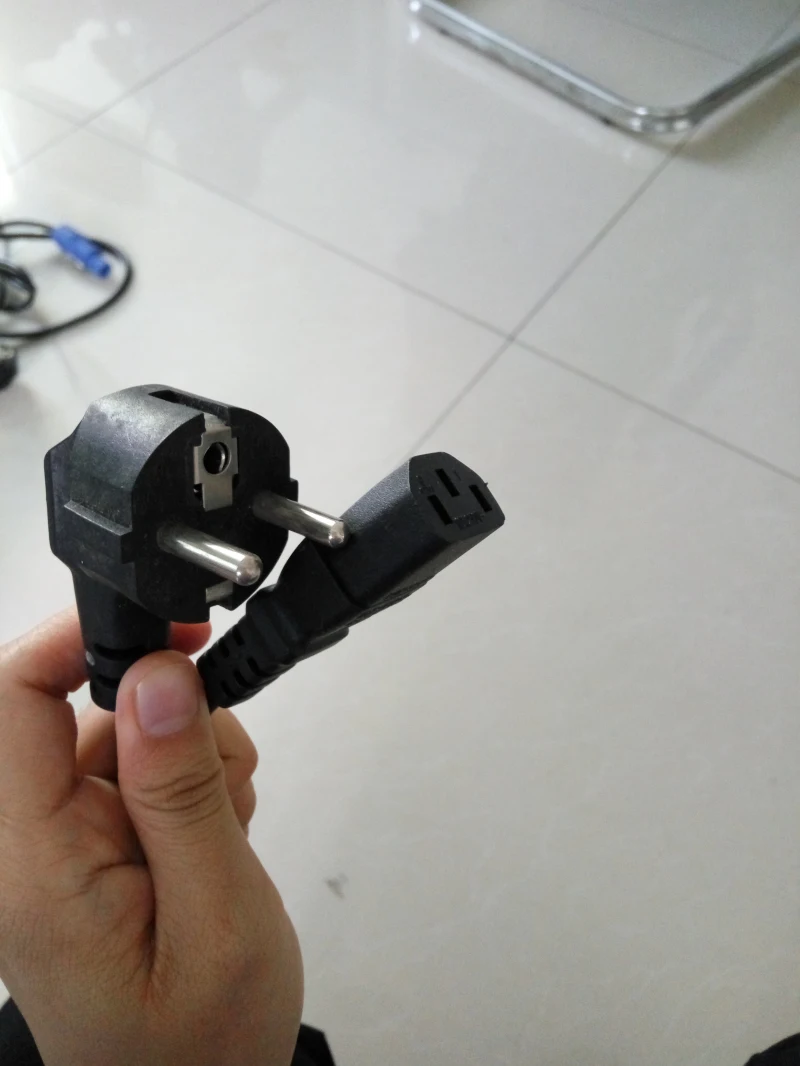 

1pcs free shipping AC EU Power Cable for Home Compute Stage Light Standard EU Power Plug for Sale