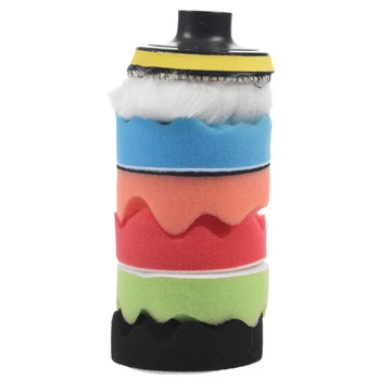 

7Pcs Sponge Polishing Waxing Buffing Pads Kit Set Compound For Auto Car