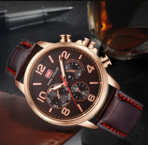 

MINI FOCUS Original Casual Watch Men Luxury Brand Quartz Military Sport Relogio Time Hour Clock Reloj Hombre Watches