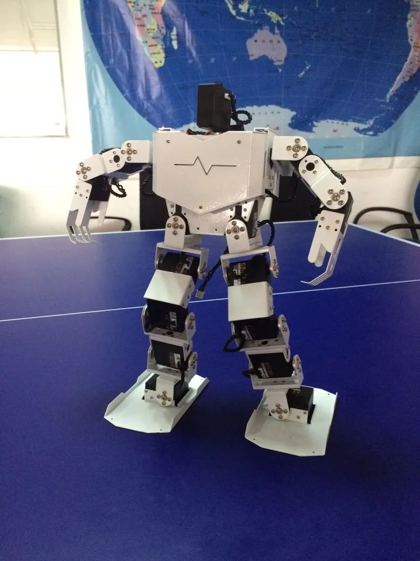 

17 Degrees of Freedom Bipedal Humanoid Robot With Full Steering Bracket Accessories(white) MK-A0001-1