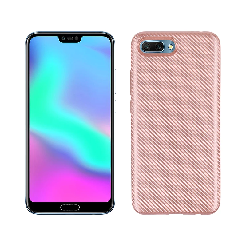 carbon fiber silicone case huawei honor 10 (2)