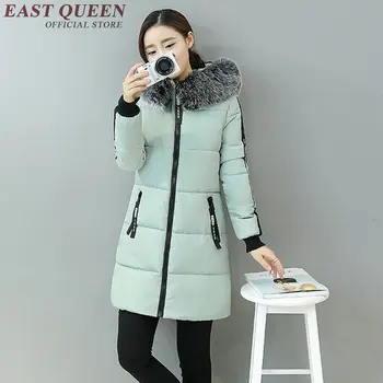 

Winter coats women parkas Winter Women Jacket Large Fur Collar Warm Parkas Snow Outwear ladies winter coats AA3083 Y