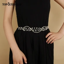 TOPQUEEN SH93 пояс невесты Свадебный Sash с жемчужина и кристалл пояс невесты Свадебные аксессуары Ремни свадебные пояса в Свадебная вечеринка
