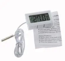 1Pcs Temperature Measurement LCD Display Thermometer Digital For Aquarium Freezer black and white color