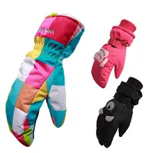 Детские уличные спортивные зимние лыжные перчатки водонепроницаемые ветрозащитные морозостойкие толстые теплые перчатки для девочек и мальчиков