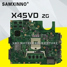 For ASUS X45VD REV 2 0 motherboard X45V laptop mainboard GT610M With 2GB RAM Slots tested
