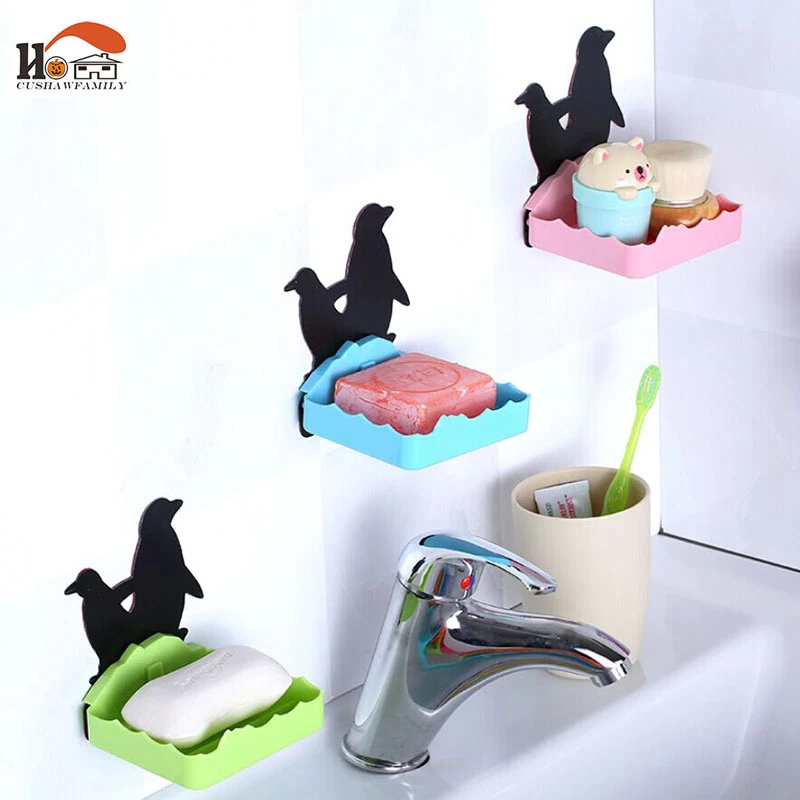 

CUSHAWFAMILY creative Home travel Soap Dishes storage holder Organization box bathroom Household Items Storage Shelves case