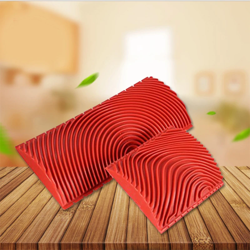 

2PCS 3 Inch 6 Inch Imitation Wood Grain Paint Roller Brush Wall Painting Tool sets Wall Texture Art Painting Tool Set