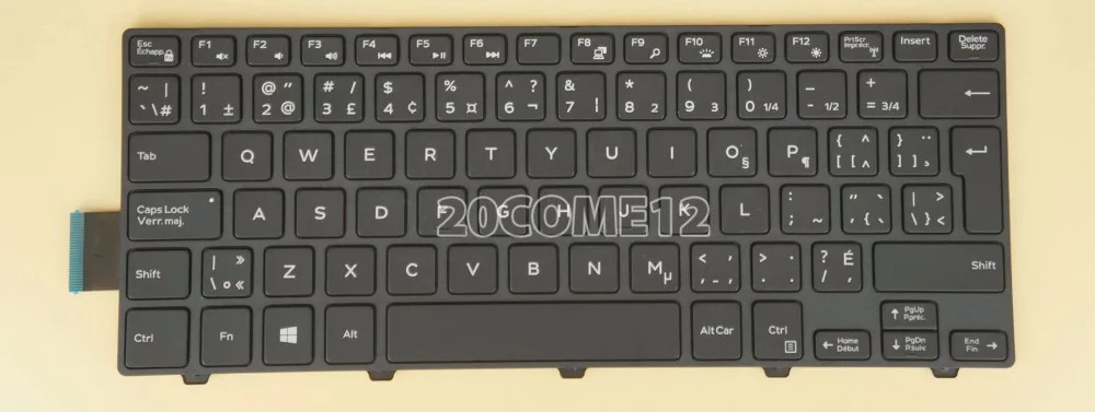 

News keyboard for Dell Inspiron 14 7000 7447 5458 5452 5457 CANADIAN FRENCH/FRENCH/LATIN SPANISH/SPANISH/RUSSIAN/US/UK layout