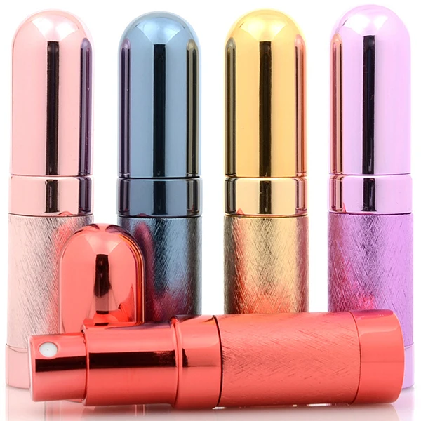 

5 ML Portable Empty Cosmetic Perfume Packing Tube Bottle Aluminum Spray Container Inner Glass