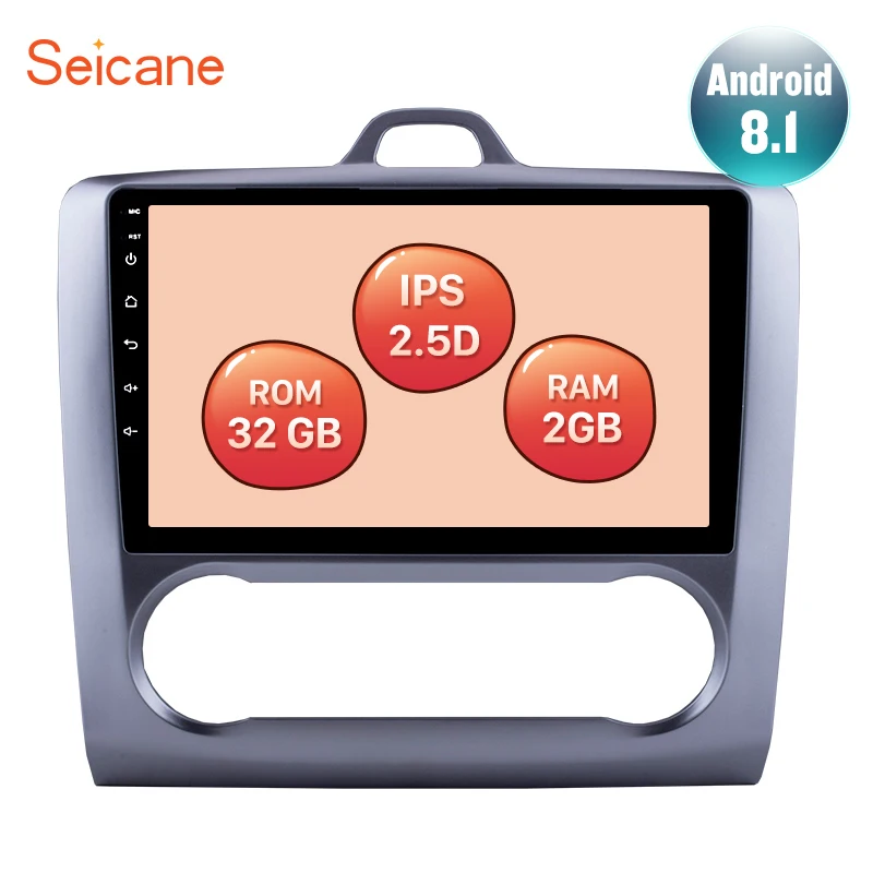 High Version RAM 2GB ROM 32GB 2.5D IPS Screen Android 8.1 For 2004 2005 2006-2011 Ford Focus Exi AT