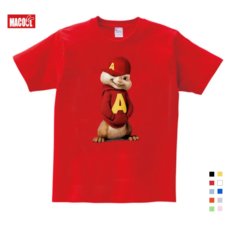 

2019 Hot Sale New Alvin and the Chipmunks boys tops girls tops Costume Alvin Costume kids costume Free Shipping