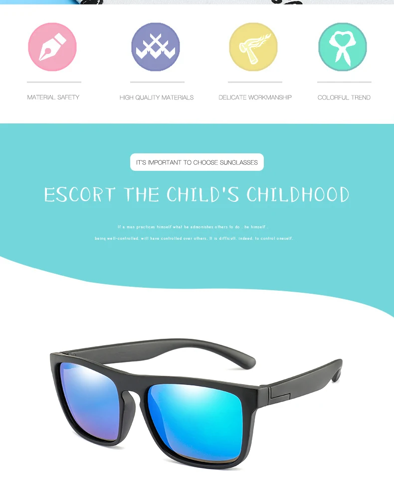 Очки детские Брендовые платья для маленьких девочек поляризованные солнцезащитный очки детские солнцезащитные очки гибкий безопасная оправа UV400 на день рождения рождественские подарки
