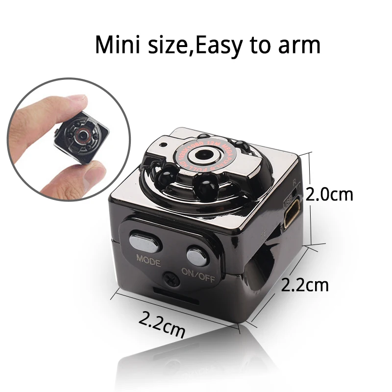 SQ8 мини камера HD DVR P 1080 12MP ночное видение инфракрасный движения Micro портативный Cam