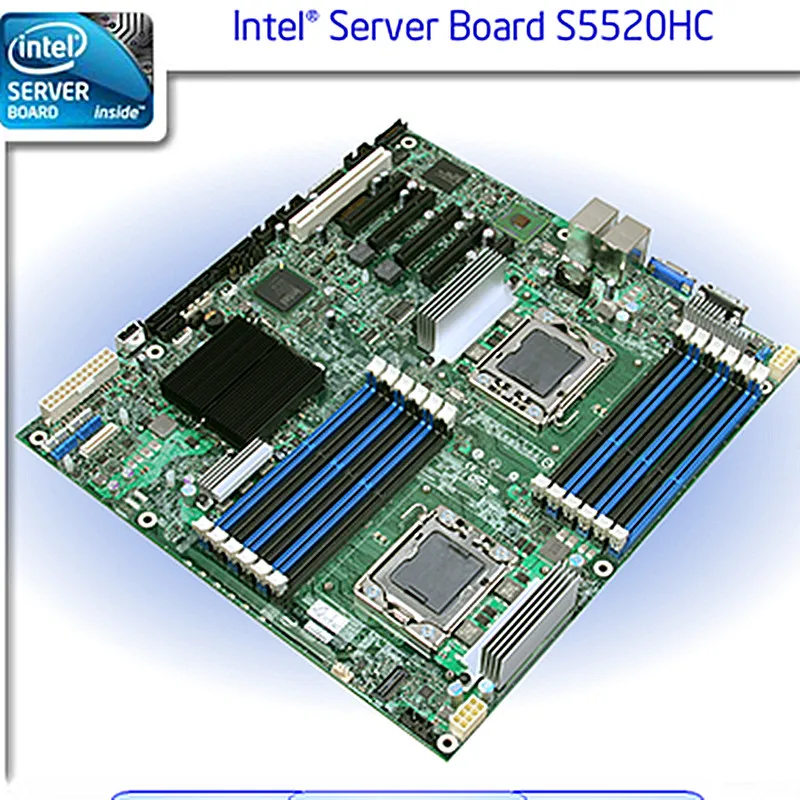 

original 5520 motherboard for Intel s5520hc Dual X5650 1366 to open two-way server board rendering Board mainboard