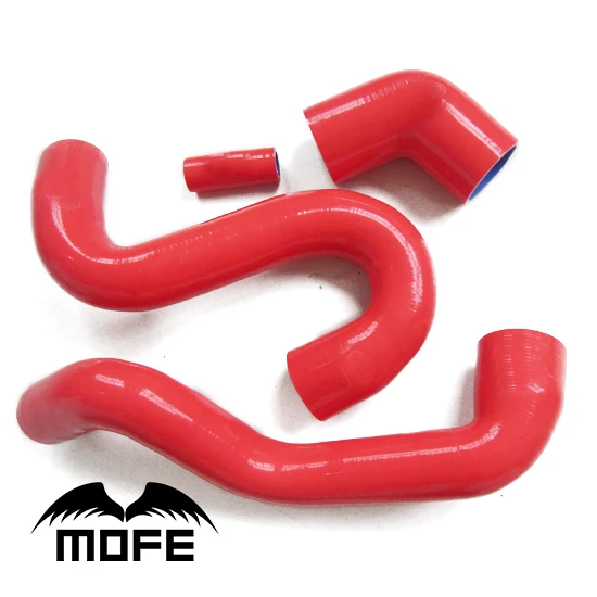 

MOFE Racing Original Logo 4PCS Silicone Boost Turbo Hose Kit for Saab 9-5 2008~ Red
