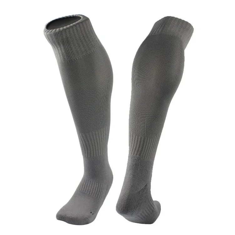 Brothock противоскользящие футбольные носки нижнее полотенце нейлоновые беговые быстросохнущие толстые тренировочные эластичные чулки спортивные футбольные носки - Цвет: 07 Gray