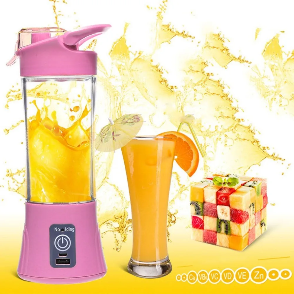 

Compact Size USB Rechargeable Juicer Bottle Household Travel Use Handheld Fruit Juicer Machine Blender Bottle