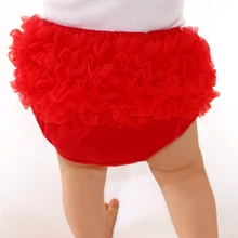 Гофрированные трусики для маленьких девочек, трусики для маленьких девочек, милые шорты для новорожденных, штаны-шаровары