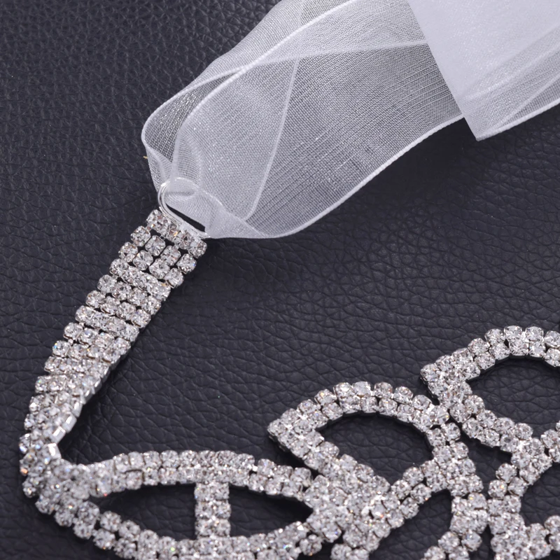 С украшением в виде кристаллов Свадебные серебряные ремни атласная свадьбное платье со стразами с длинным ремнем аксессуары для Свадебная лента поясом BT-35