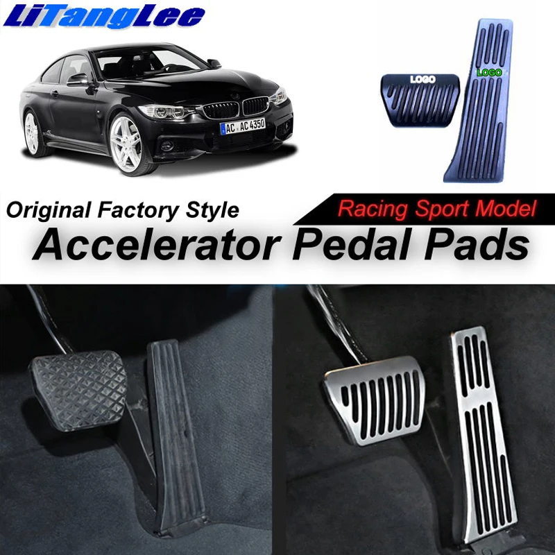LitangLee Car Accelerator Pedal Pad Cover Sport Racing For BMW 4 Series