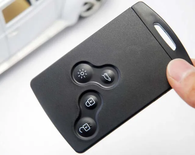 Original 4 Taste Smart Remote Key Für Renault Clio Chipkarte mit