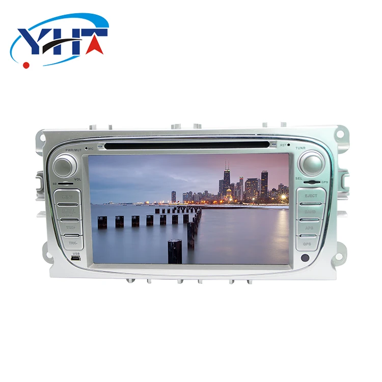 2 din Android 9 0 четырехъядерный автомобильный DVD-плеер GPS навигатор для Ford Focus Mondeo Galaxy с