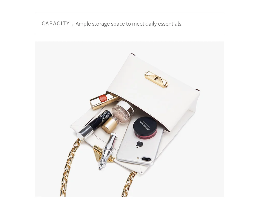 mensageiro corrente bolsa feminina