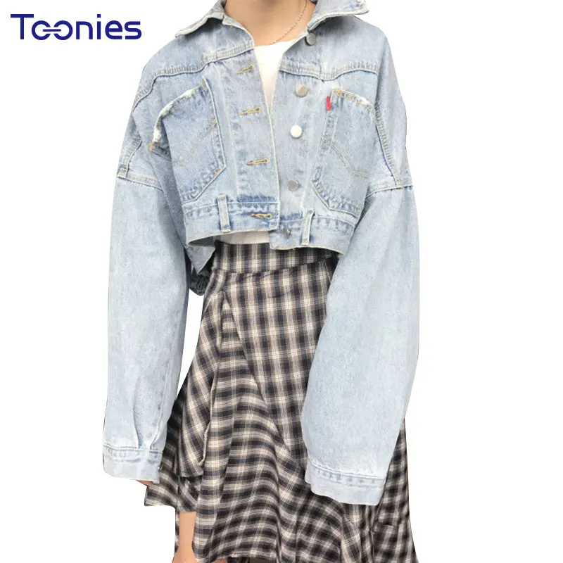 short sleeve denim bolero jacket