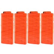 4Pcs Soft Bullet Clips For Nerf N-strike Elite Series 12 Bullets Ammo Cartridge Dart for Nerf Bullet Clips - Orange 4Pcs Soft Bullet Clips For Nerf N-strike Elite Series 12 Bullets Ammo Cartridge Dart for Nerf Bullet Clips - Orange