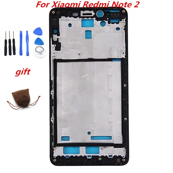 

Gift+Frame Bezel Plate Replacement Parts, For Xiaomi Redmi Note 2 Front Housing LCD Frame Bezel