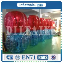 Free Shipping 10 PCS 5Blue 5Red 1Pump 1 2 Meter Diameter Inflatable Bubble font b Football